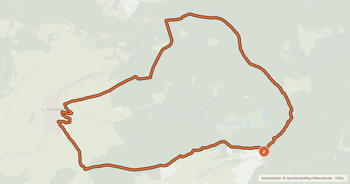 Kartenübersicht der Radroute Wildsau-Trail