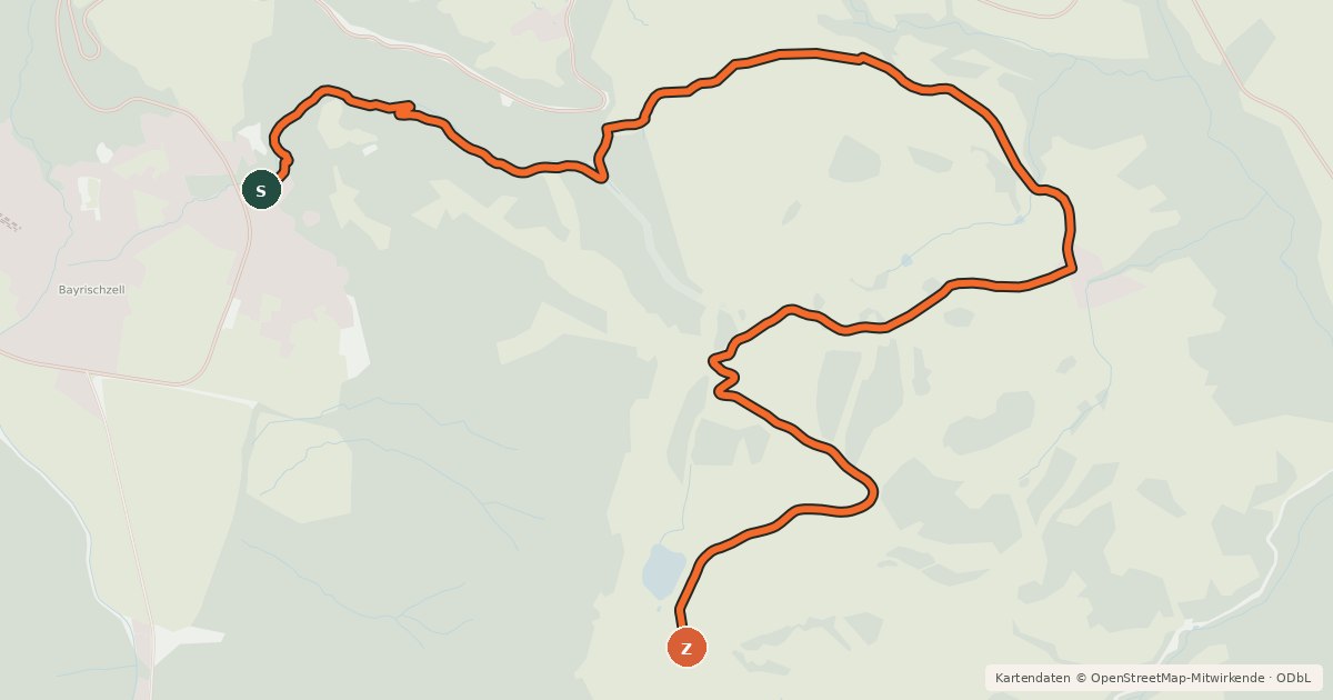 Kartenübersicht der Radroute Zur Walleralm und zurück